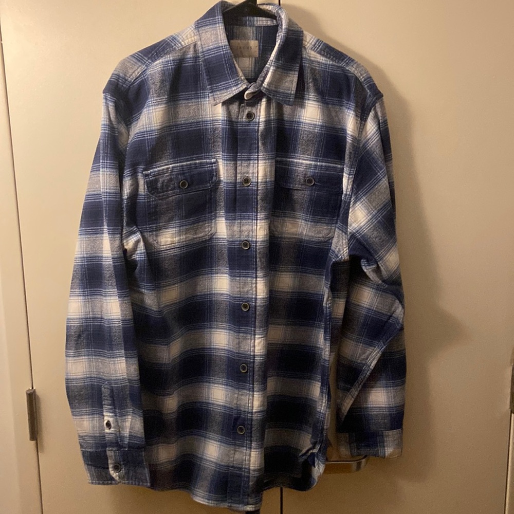 Jachs Men’s Brawny Flannel Plaid Shirt
